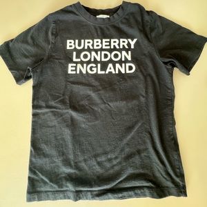 Burberry Kids short sleeve black tee - Size 10Y